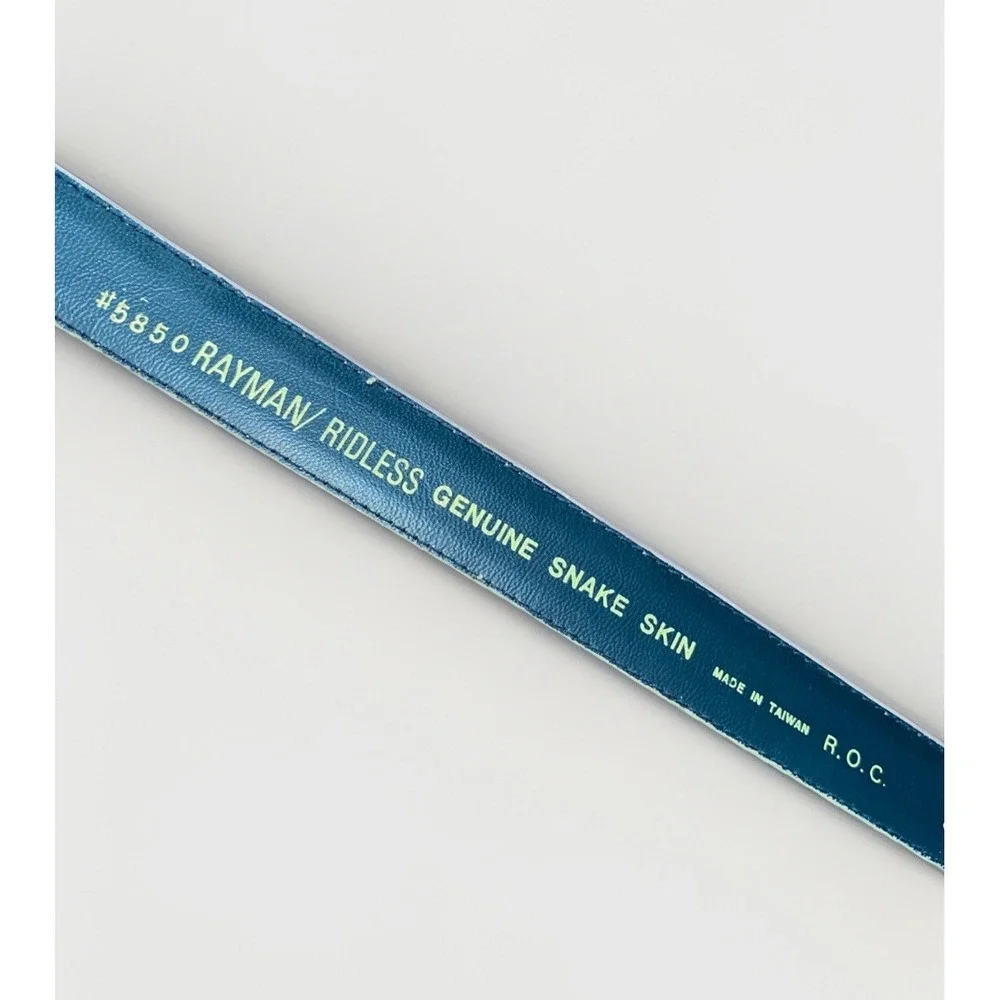 Vintage Rayman/Ridless Genuine Snack Skin Belt Small 5850‎